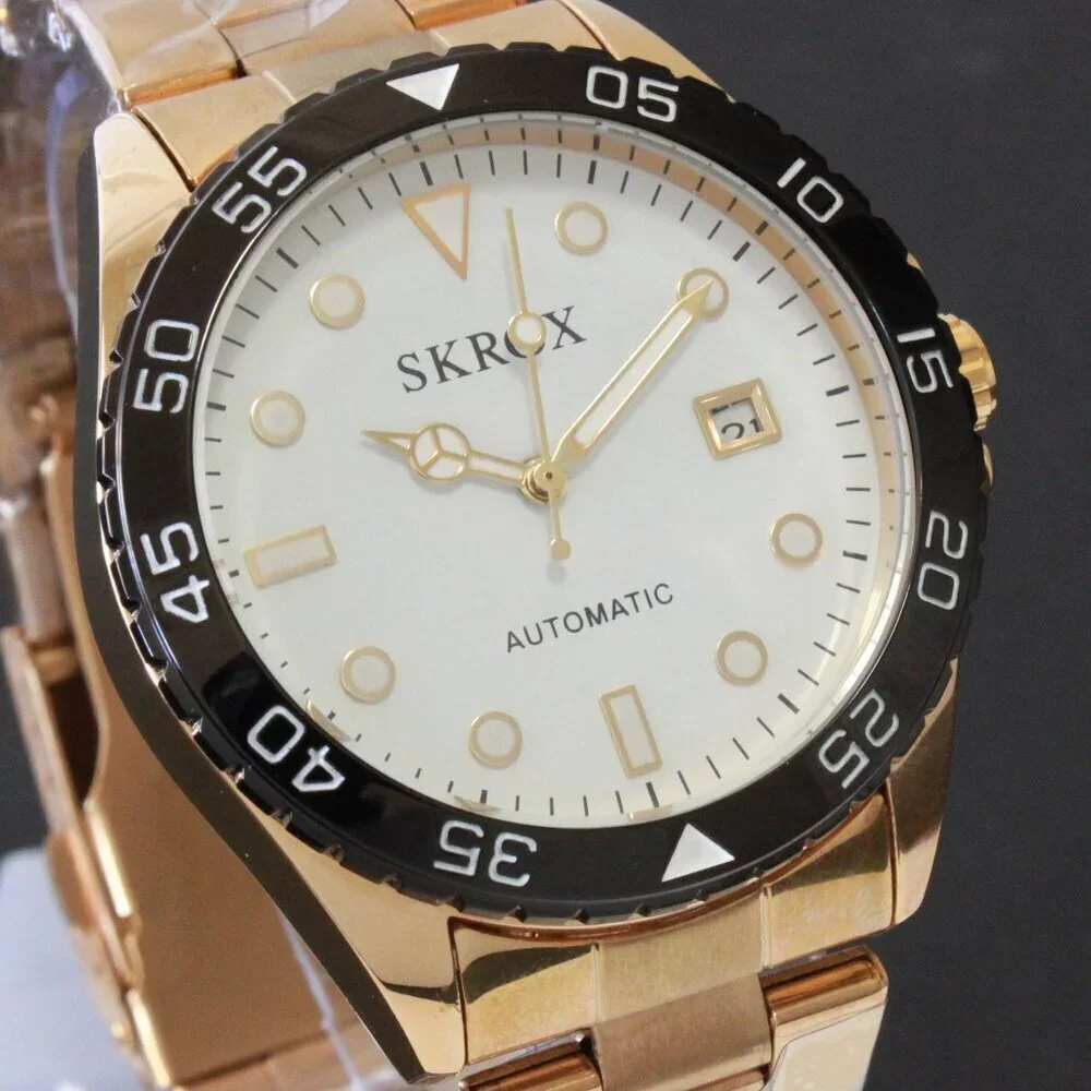 Men's Diver Style Watch Rotating Bezel Automatic 42mm